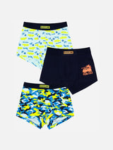 Bodycare Boys Trunk Solid Pack Of 3 - Navy & Multicolor