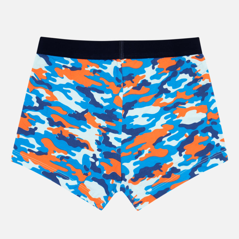 Bodycare Boys Trunk Self Design Pack of 2 - Mint & Orange Blue