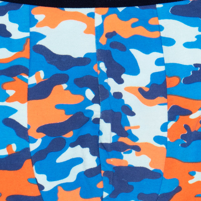 Bodycare Boys Trunk Self Design Pack of 2 - Mint & Orange Blue