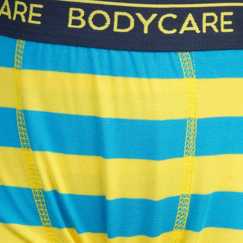 Bodycare Boys Trunks Stripe Yellow & Black Pack Of 2