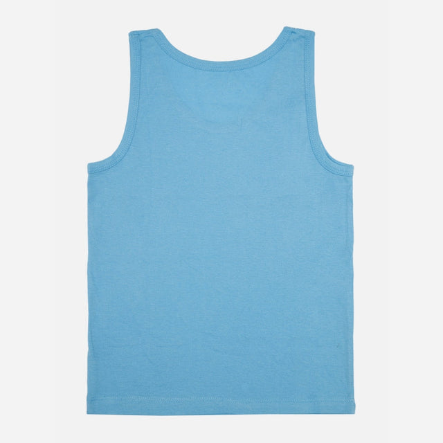 Boys 100% Cotton Vest Round Neck Sleeveless Pack of 2 - Bodycare