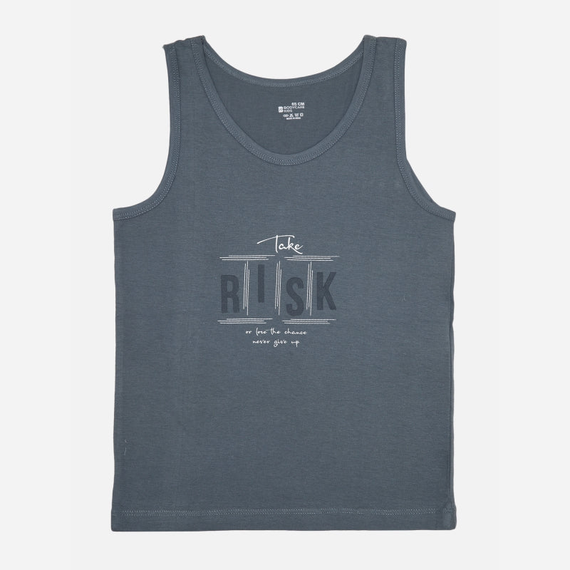 Boys 100% Cotton Vest Round Neck Sleeveless Pack of 2 - Bodycare