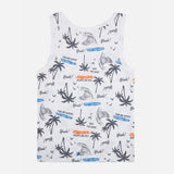 Boys 100% Cotton Vest Round Neck Sleeveless Pack of 2 - Bodycare