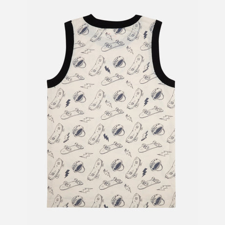 Boys 100% Cotton Vest Round Neck Sleeveless Pack of 2 - Bodycare