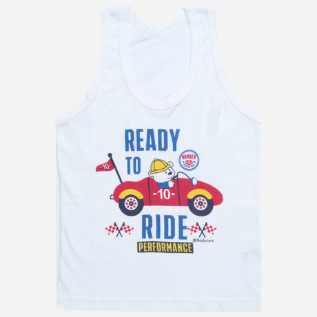 Bodycare Boys Vest Round Neck Sleeveless Solid Pack Of 3