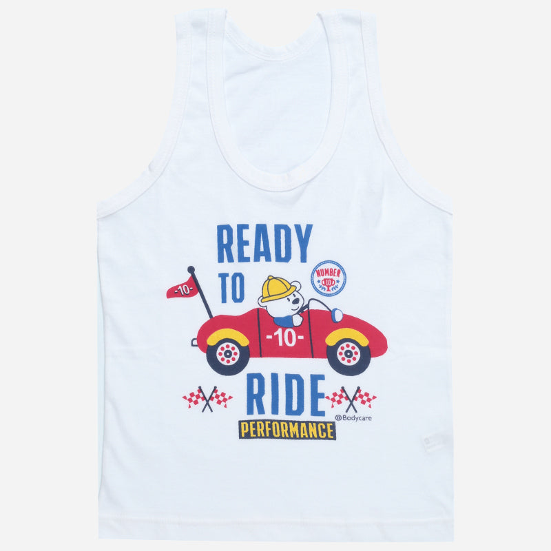 Bodycare Boys Vest Round Neck Sleeveless Solid Pack Of 3