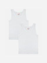 Boys Organic Vest Round Neck Sleeveless Pack of 2 - Bodycare