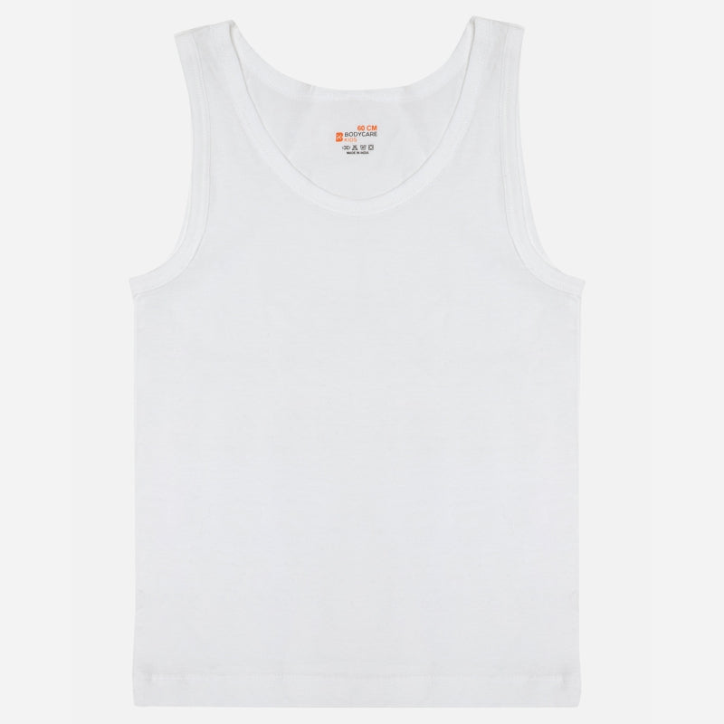 Boys Organic Vest Round Neck Sleeveless Pack of 2 - Bodycare