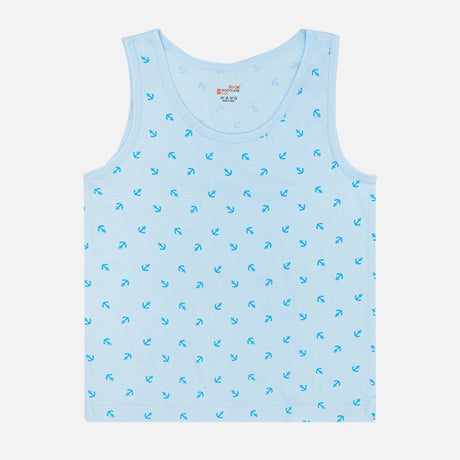 Boys Organic Cotton Vest Round Neck Sleeveless Pack of 6 - Bodycare