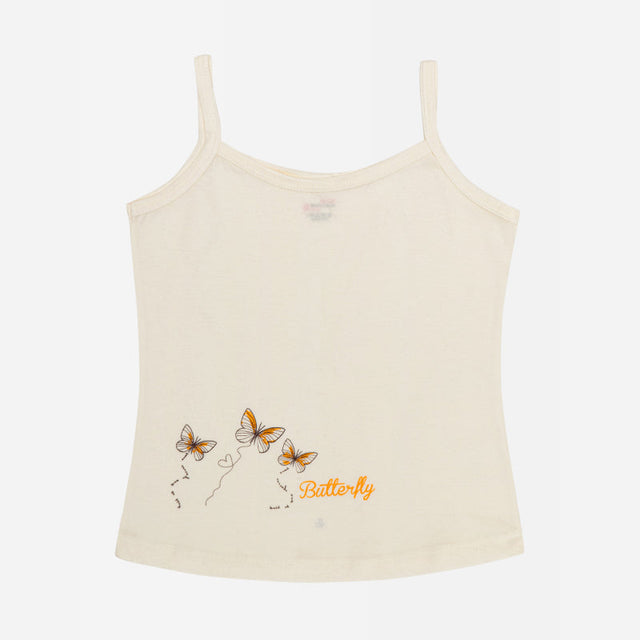 Girls Organic Cotton Vest Round Neck Dori Neck Pack of 4 - Bodycare