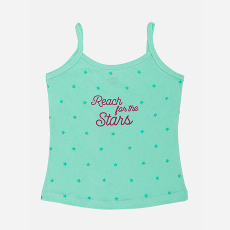 Bodycare Girls Regular Fit Vest, Dori Neck Sleeveless, Assorted, 1000% Cotton, Pack Of 4