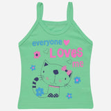 Girls Vest Dori Neck Sleeveless Pack of 6 - Bodycare