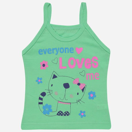 Girls Vest Dori Neck Sleeveless Pack of 6