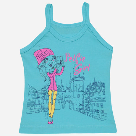 Girls Vest Dori Neck Sleeveless Pack of 6