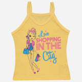 Girls Vest Dori Neck Sleeveless Pack of 6 - Bodycare