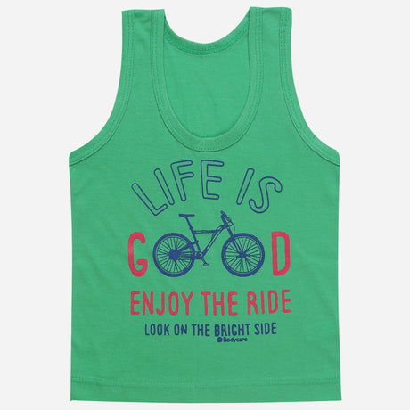 Bodycare Boys Cotton Vest Round Neck Sleeveless Solid Pack Of 6