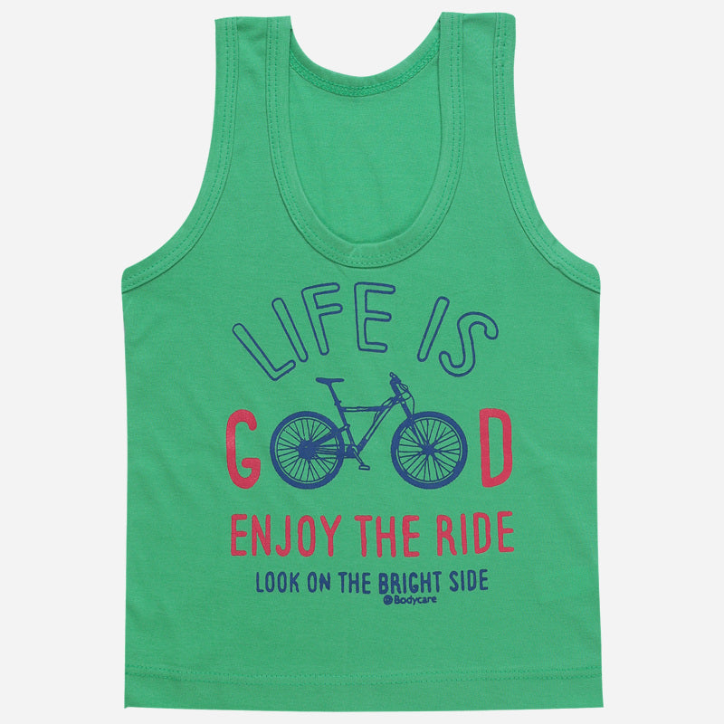 Bodycare Boys Cotton Vest Round Neck Sleeveless Solid Pack Of 6