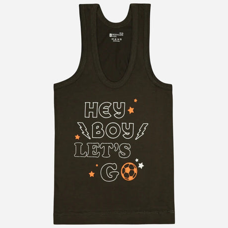 Boys 100% Cotton Vest Round Neck Sleeveless Pack of 4