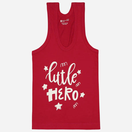 Boys 100% Cotton Vest Round Neck Sleeveless Pack of 4
