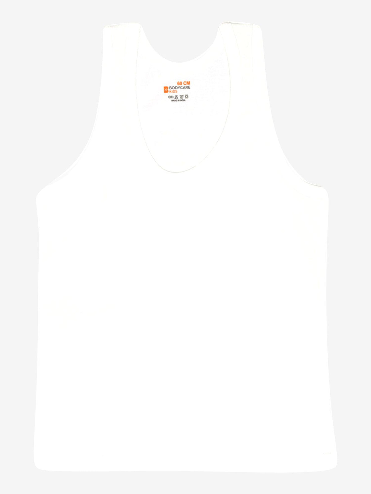 Boys 100% Cotton Vest Round Neck Sleeveless Pack of 6 - Bodycare