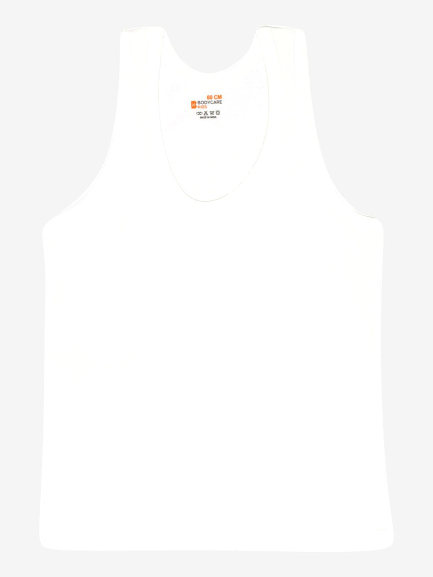 Boys 100% Cotton Vest Round Neck Sleeveless Pack of 6