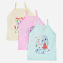 Kids camisole multipack with pastel colors and cute printed graphics for girls