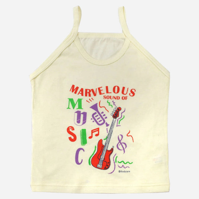 Kids' sleeveless camisole with Marvelous Sound of Music print, guitar and musical notes