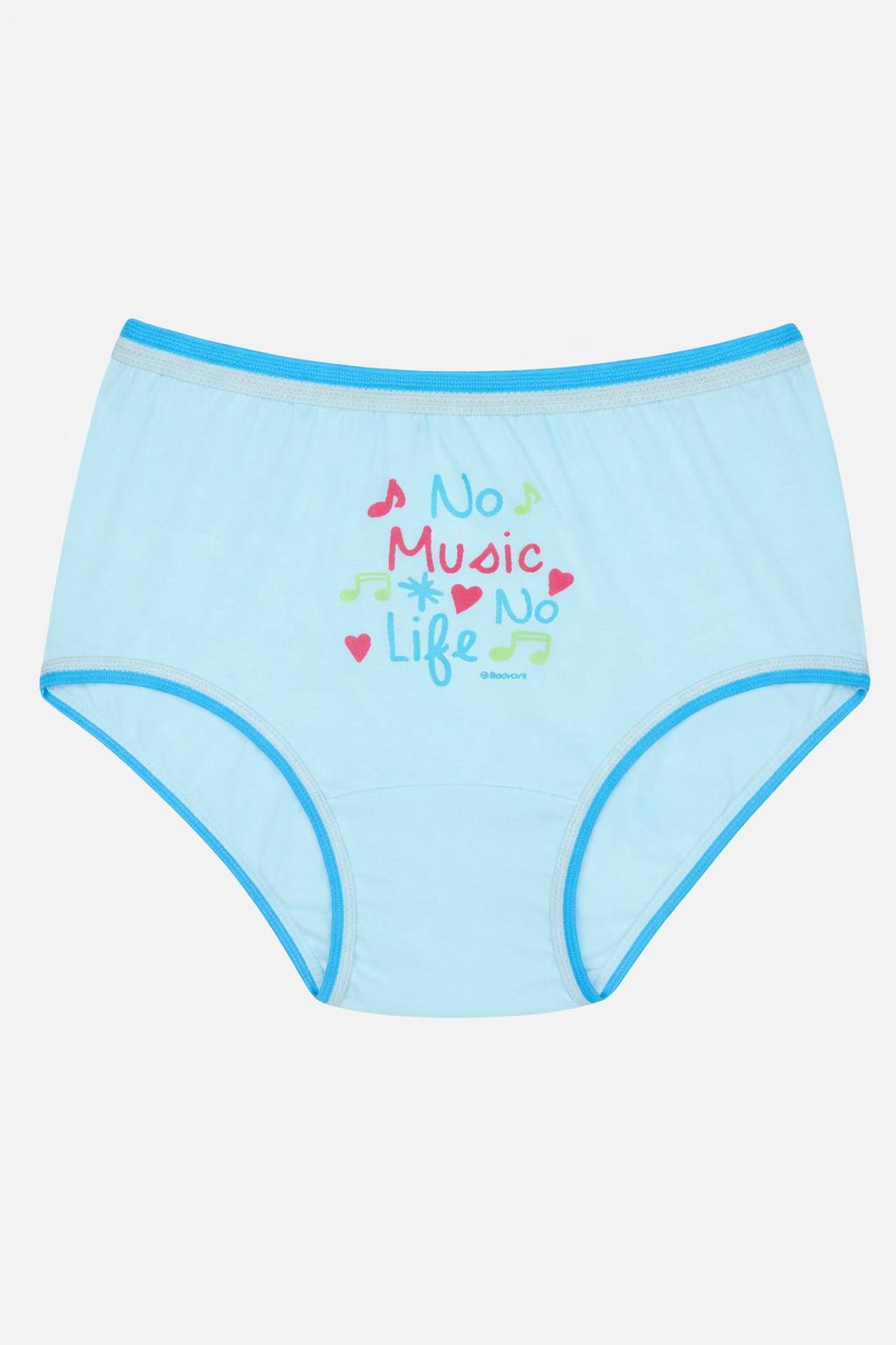 Girls 100% Cotton Top Elastic Panty with Soft Feel for Everyday Innerwear Comfort and Regular Use - Pack of 6