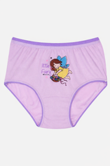 Girls Printed Panty 100% Cotton Underwear with Top Elastic for Soft Comfort and Daily Innerwear Use - Pack of 3