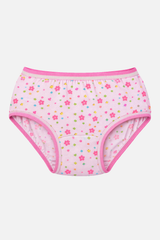 Girls Innerwear Panty Top Elastic Printed for Everyday Comfort, Easy Fit and Kids Innerwear Essentials - Pack of 3