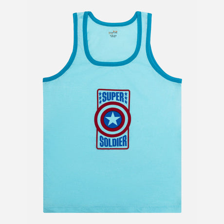 Boys Avengers 100% Cotton Vest Round Neck Sleeveless Pack of 4