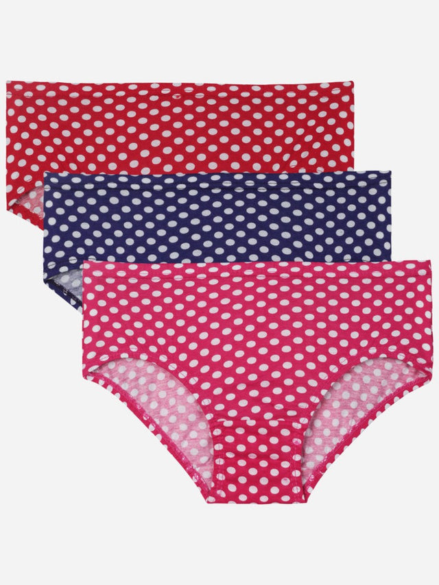Girls 100% Cotton Panty Pack of 3 - Bodycare