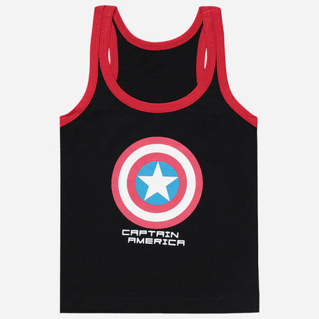 Bodycare Avengers Boys Vest Round Neck Sleeveless Solid Pack Of 4