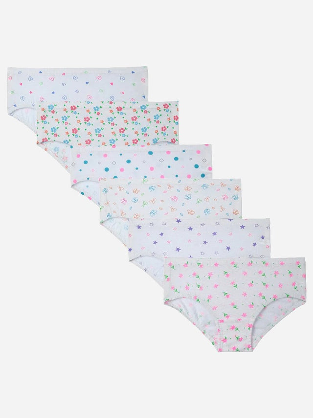 Girls Panty Inner Elastic Pack of 6 - Bodycare