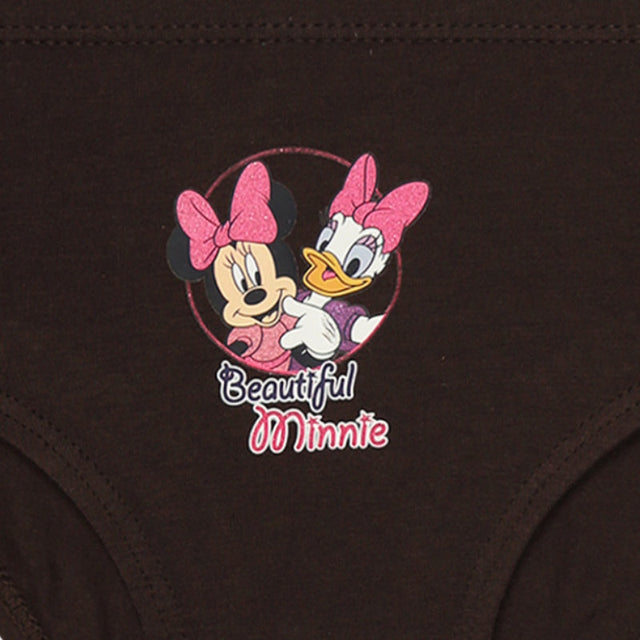 Girls Minnie & Friends Cotton Spandex Panty Inner Elastic Pack of 6 - Bodycare
