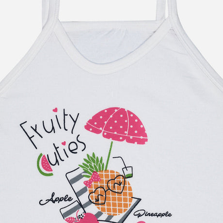 Bodycare Girls Vest Dori Neck Sleeveless Solid Pack Of 3