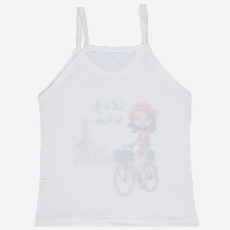 Bodycare Girls Vest Dori Neck Sleeveless Solid Pack Of 3