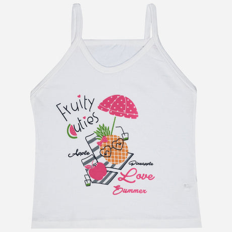 Bodycare Girls Vest Dori Neck Sleeveless Solid Pack Of 3