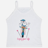 Bodycare Girls Cotton Vest Dori Neck Sleeveless Pack Of 6