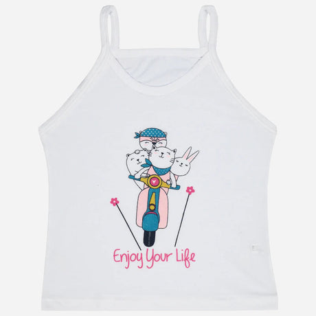 Girls Vest Dori Neck Sleeveless Pack of 6