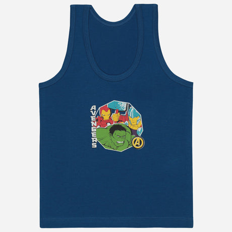 Bodycare Avengers Boys Vest Round Neck Sleeveless Solid Pack Of 5