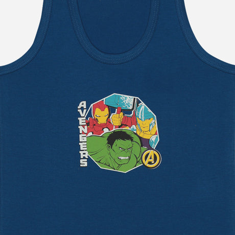 Bodycare Avengers Boys Vest Round Neck Sleeveless Solid Pack Of 5