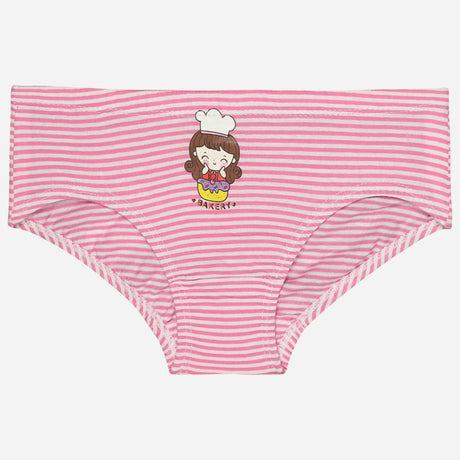 Girls 100% Cotton Panty Inner Elastic Pack of 3