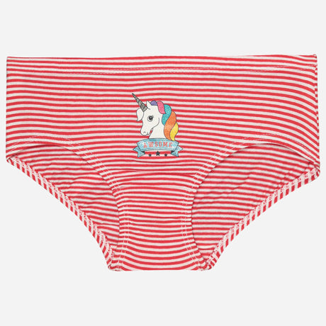 Girls 100% Cotton Panty Inner Elastic Pack of 3