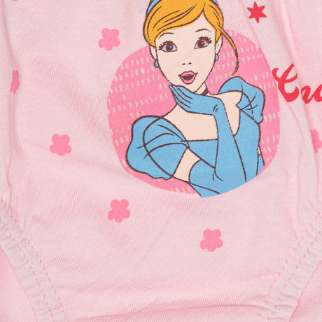 Girls Princess 100% Cotton Panty Inner Elastic Pack of 3