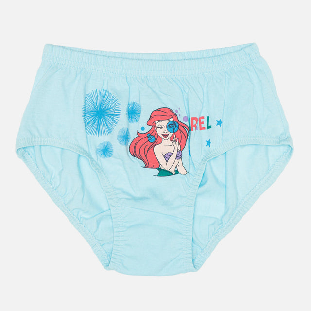 Girls Princess 100% Cotton Panty Inner Elastic Pack of 3 - Bodycare
