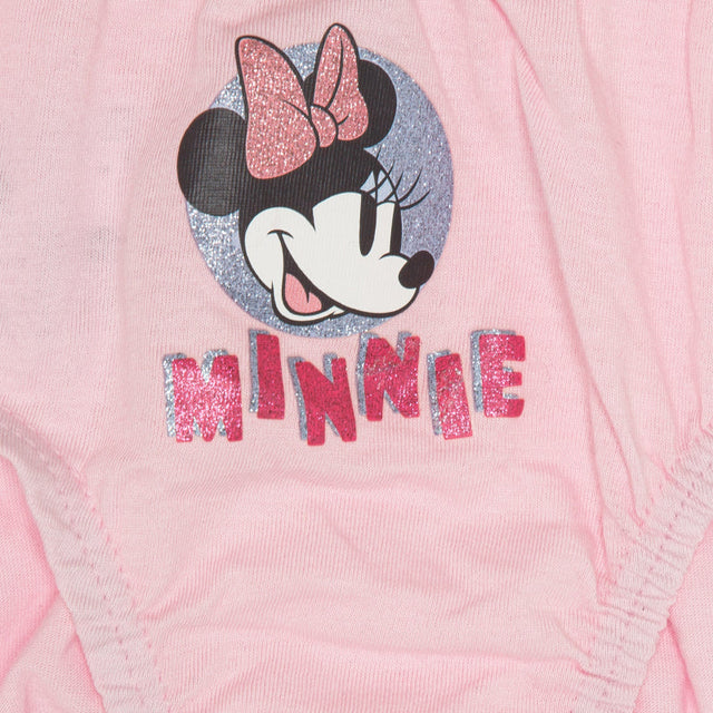 Girls Minnie & Friends 100% Cotton Panty Top Elastic Pack of 3 - Bodycare