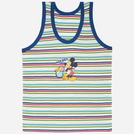 Bodycare Boys Mickey & friends Printed Round Neck Sleeveless Vest Pack Of 3