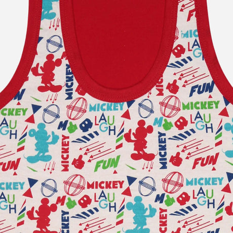 Bodycare Boys Mickey & friends Printed Round Neck Sleeveless Vest Pack Of 3