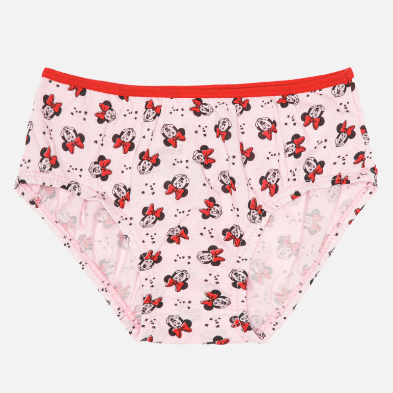 Girls Minnie & Friends 100% Cotton Panty Top Elastic Pack of 3 - Bodycare
